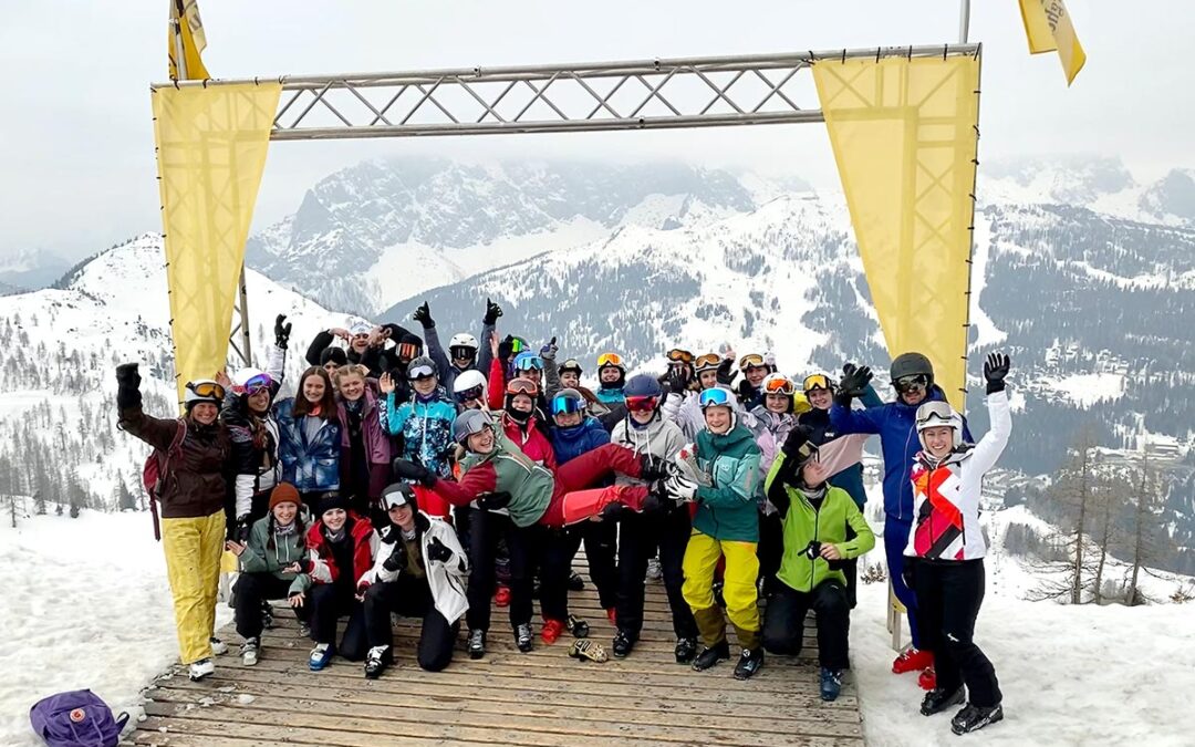 Lustiger Skitag