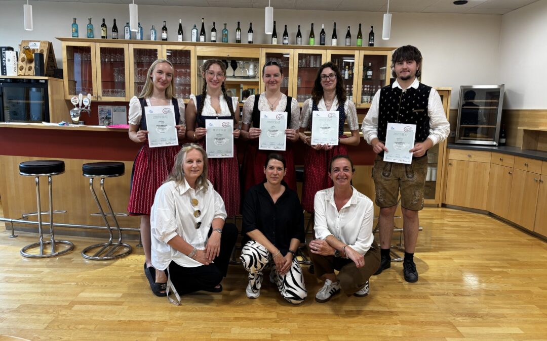 Großartige Leistungen bei der Jungsommelier-Prüfung!